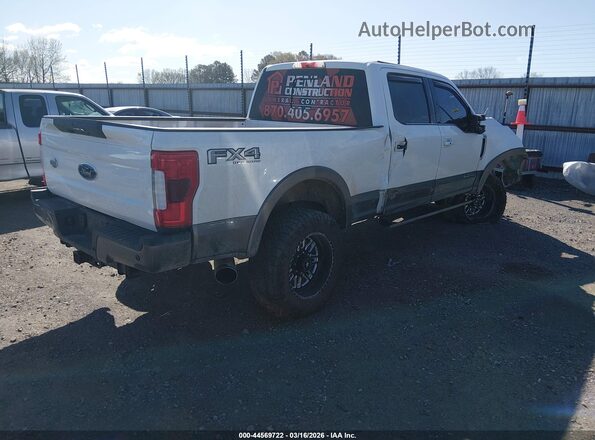 1FT7W2BT0JEB19333 2018 FORD F-250 White Tył prawy