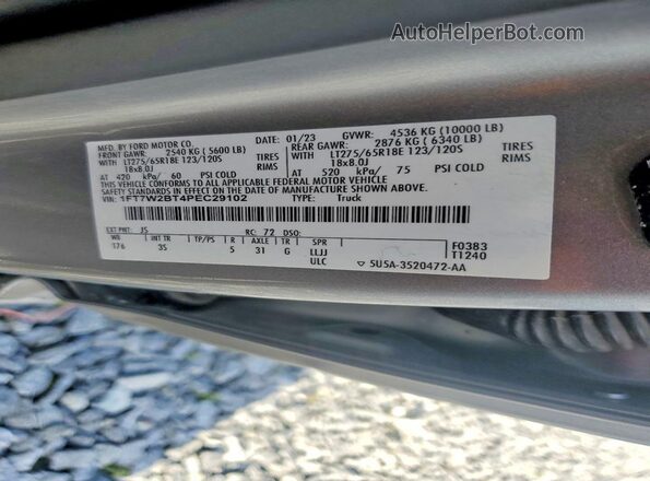 1FT7W2BT4PEC29102 2023 FORD F250 Silver Widok komory silnika