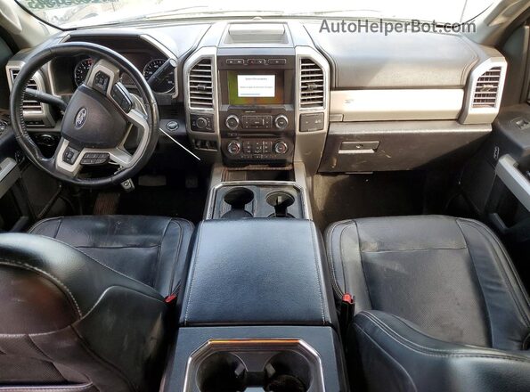 1FT7W2BT6HED08644 2017 FORD F250 Серебряный Вид панели приборов