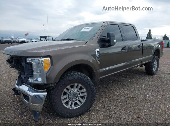 1FT7W2BT7HEF39987 2017 FORD F-250 Brown Առջևի ձախ երեք քառորդ տեսարան