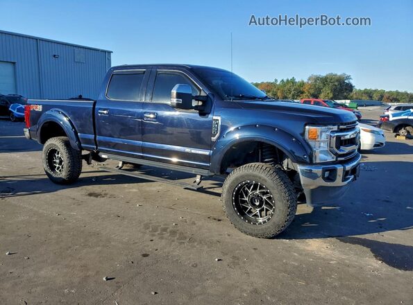 1FT8W2BT0MEC57169 2021 FORD F250 Blue Передня права чверть