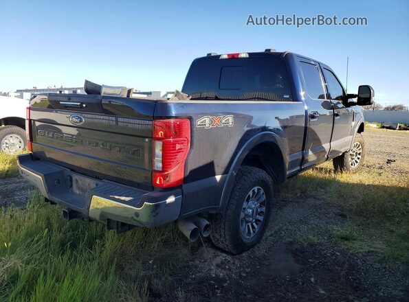 1FT8W2BT8NEF05024 2022 FORD F250 Blue Tył prawy