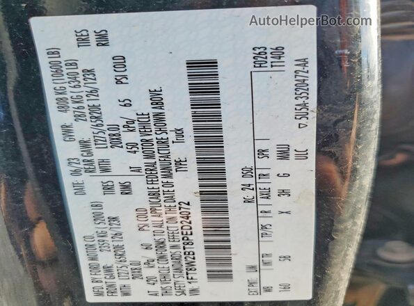 1FT8W2BT8PED24072 2023 FORD F250 Black Вид підкапотного простору