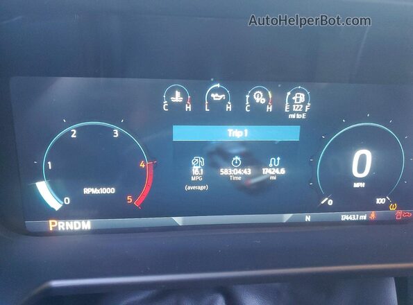 1FT8W2BT8SEC13563 2025 FORD F250 Black Вид щитка приладів