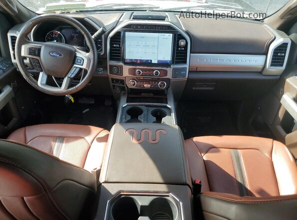 1FT8W3DT3NEF44655 2022 FORD F350 Белый Вид панели приборов
