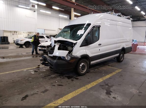 1FTBW3XM7KKB66959 2019 FORD TRANSIT-350 White Vista tres cuartos delantera izquierda