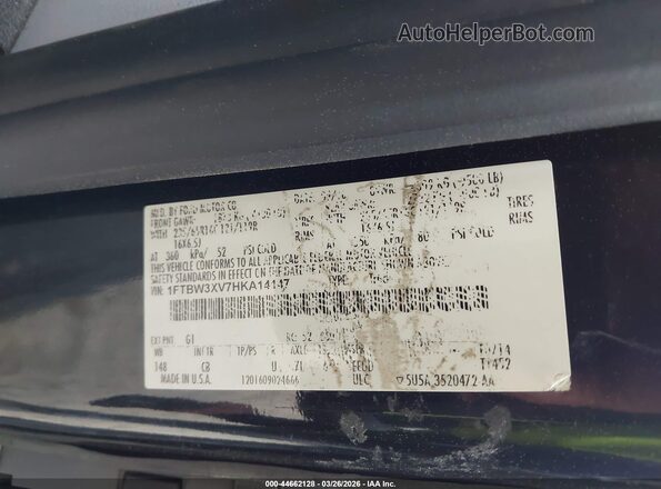 1FTBW3XV7HKA14147 2017 FORD TRANSIT-350 Black Engine compartment view