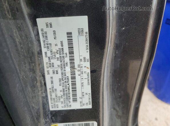 1FTER1EH4KLA75351 2019 FORD RANG Gray 