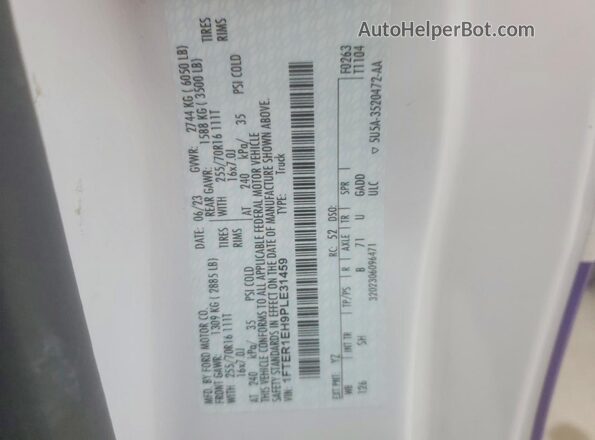 1FTER1EH9PLE31459 2023 FORD RANG Two Tone Widok komory silnika