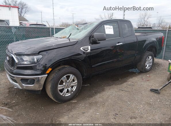 1FTER1FH2KLB07048 2019 FORD RANG Black Առջևի ձախ երեք քառորդ տեսարան