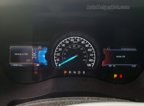 1FTER1FHXKLB21988 2019 FORD RANG Gray Вид щитка приладів