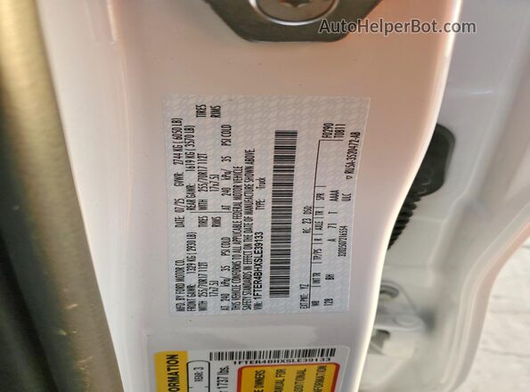 1FTER4BHXSLE39133 2025 FORD RANG White ძრავის განყოფილების ხედი