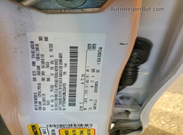 1FTER4EH2MLD24153 2021 FORD RANG White Widok komory silnika
