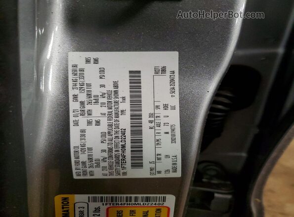 1FTER4FH0MLD22402 2021 FORD RANG Silver Շարժիչի բաժամունքի տեսք