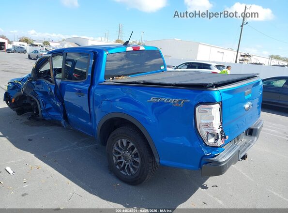 1FTER4FH2MLE01960 2021 FORD RANG Blue Задня ліва чверть