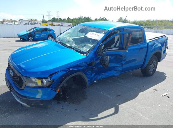1FTER4FH2MLE01960 2021 FORD RANG Blue Передня ліва чверть