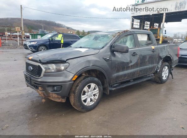 1FTER4FH7KLA97604 2019 FORD RANG Gray წინა მარცხენა ხედი სამი მეოთხედიდან