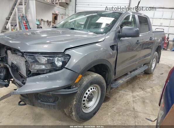 1FTER4FH7MLD51573 2021 FORD RANG Gray Առջևի ձախ երեք քառորդ տեսարան