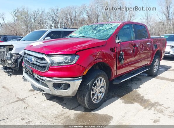 1FTER4FH8MLD31526 2021 FORD RANG Red Առջևի ձախ երեք քառորդ տեսարան
