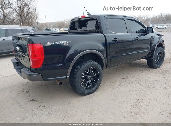 1FTER4FH9KLA01004 2019 FORD RANG Black Задня права чверть