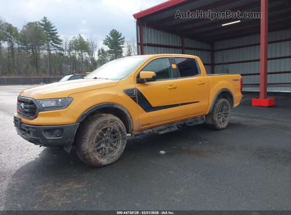 1FTER4FHXMLD92456 2021 FORD RANG Yellow წინა მარცხენა ხედი სამი მეოთხედიდან