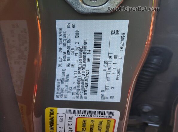 1FTER4LR1SLE09638 2025 FORD RANG Gray 