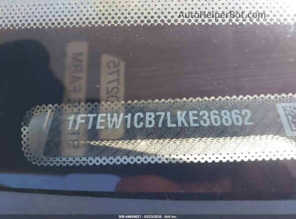 1FTEW1CB7LKE36862 2020 FORD F150 Silver 