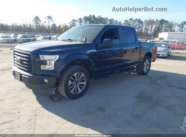 1FTEW1CF5HKD51156 2017 FORD F150 Black Առջևի ձախ երեք քառորդ տեսարան