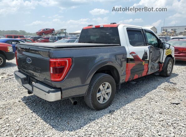 1FTEW1CP1MFB23585 2021 FORD F150 Gray Trasero derecho