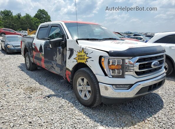 1FTEW1CP1MFB23585 2021 FORD F150 Gray Delantero derecho