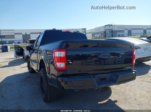 1FTEW1CP4NKD55784 2022 FORD F150 Black Tył lewy