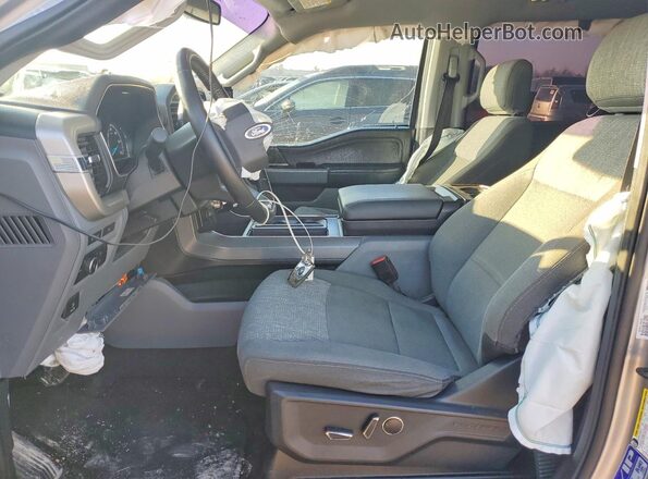 1FTEW1CP5MFC46385 2021 FORD F150 Silver Front interior view