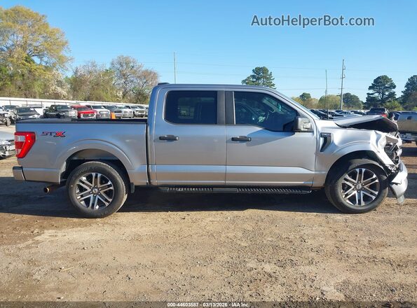 1FTEW1CP9NKD64609 2022 FORD F150 Silver Սալոնի հետևի տեսք