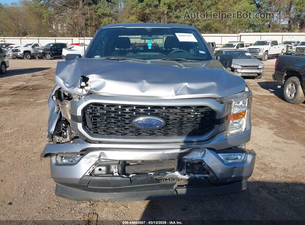 1FTEW1CP9NKD64609 2022 FORD F150 Silver Սարքավորումների վահանակի տեսք