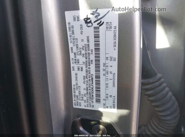 1FTEW1E4XLFA48872 2020 FORD F150 Silver ძრავის განყოფილების ხედი