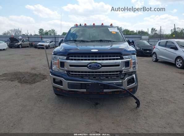 1FTEW1E50LKF44599 2020 FORD F150 Blue Instrument cluster view