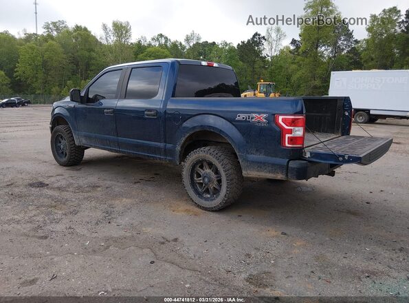 1FTEW1E59JKF49894 2018 FORD F150 Blue Rear left