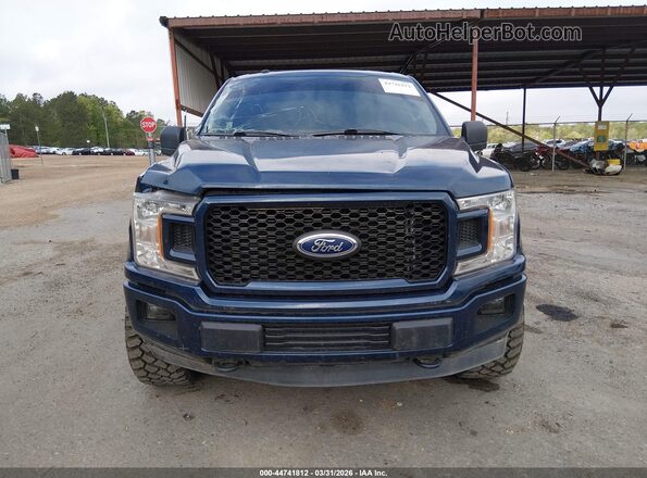 1FTEW1E59JKF49894 2018 FORD F150 Blue Instrument cluster view