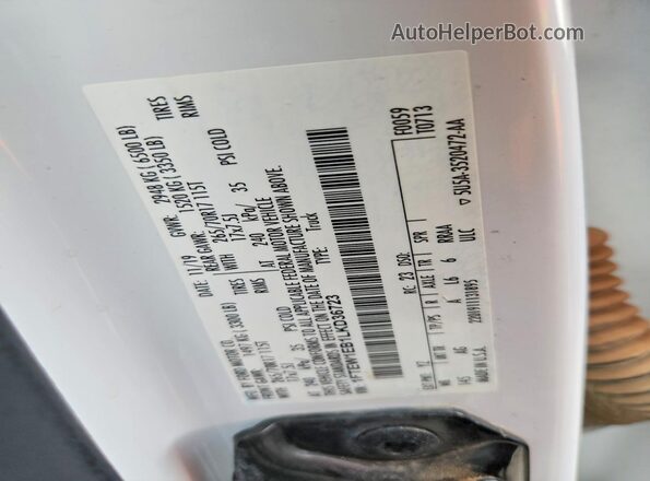 1FTEW1EB1LKD36723 2020 FORD F150 White Вид підкапотного простору