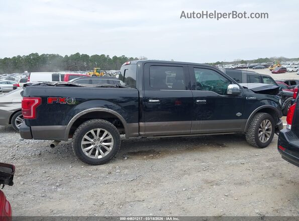 1FTEW1EF0GFB62841 2016 FORD F150 Black Սալոնի հետևի տեսք