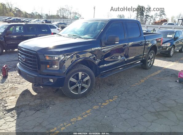 1FTEW1EF1HFA69649 2017 FORD F150 Black Vista tres cuartos delantera izquierda