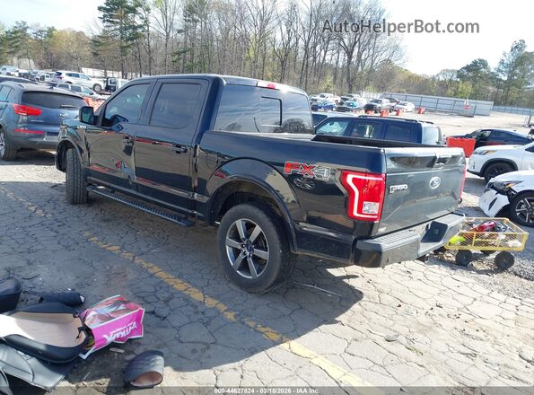 1FTEW1EF1HFA69649 2017 FORD F150 Black Trasero izquierdo