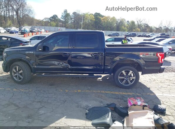 1FTEW1EF1HFA69649 2017 FORD F150 Black Vista interior de 360 grados