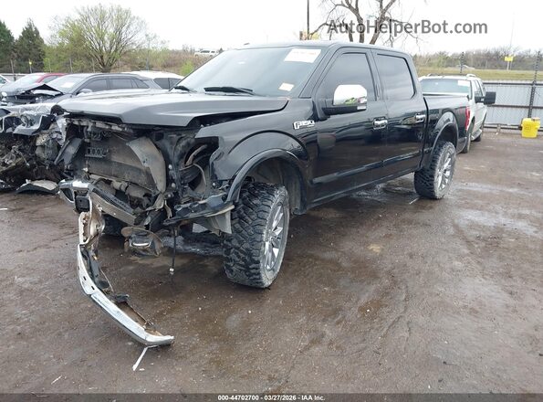 1FTEW1EF2GFC21579 2016 FORD F150 Black Առջևի ձախ երեք քառորդ տեսարան