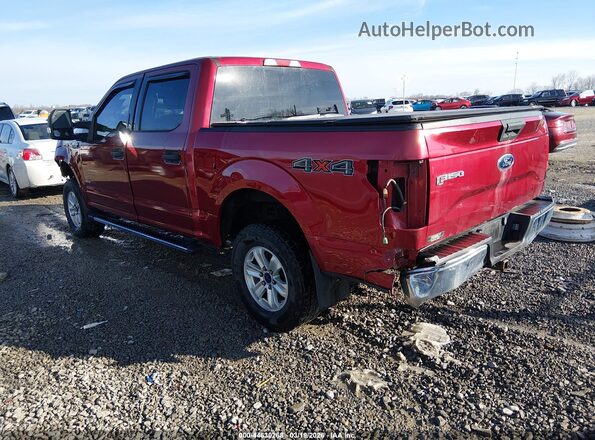 1FTEW1EG0GFD37887 2016 FORD F150 Maroon Rear left
