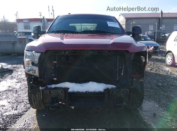 1FTEW1EG0GFD37887 2016 FORD F150 Maroon Rear interior view