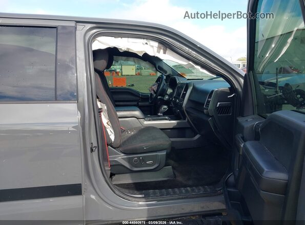 1FTEW1EG1JFA12950 2018 FORD F150 Gray Սալոնի դիմացի տեսք