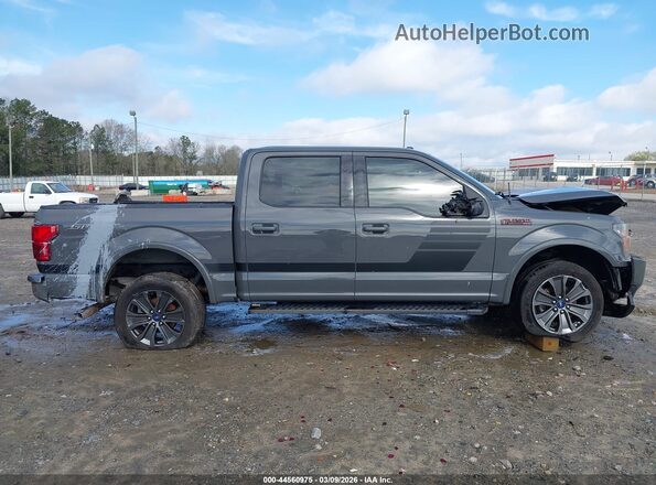 1FTEW1EG1JFA12950 2018 FORD F150 Gray Սալոնի հետևի տեսք
