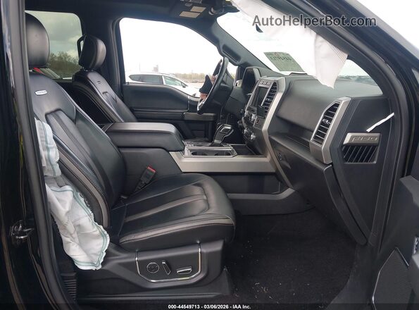 1FTEW1EG7JFB50895 2018 FORD F150 Black წინა სალონის ხედი