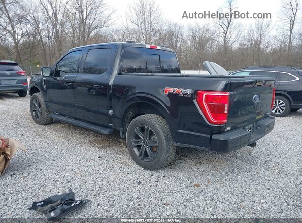 1FTEW1EP0MFA19005 2021 FORD F150 Черный Задняя левая четверть